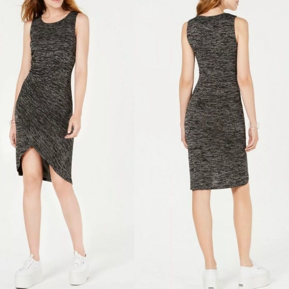 Bar III- Tulip-Hem Ruched-Side Dress
